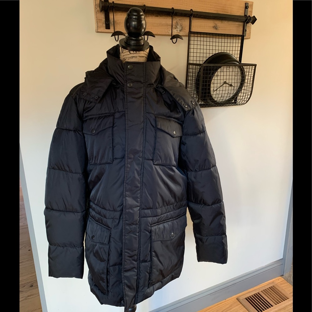 JACKET COLE HAAN PUFFER HOODED NWT